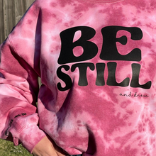 Load image into Gallery viewer, BE STILL AND KNOW PSALM 46:10: Wine colored hand dyed crew neck
